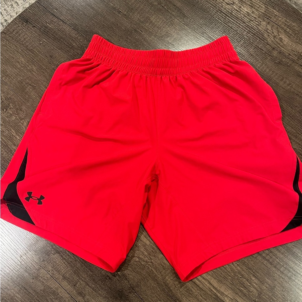 Under Armour Red Athletic Performance Shorts
